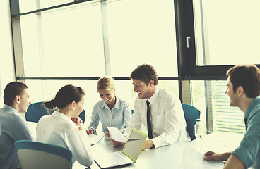 Image showing business people in a meeting at office