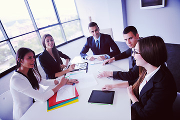 Image showing business people in a meeting at office