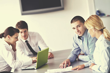 Image showing business people in a meeting at office