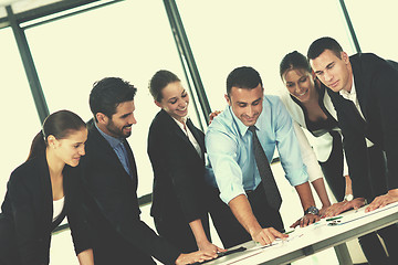 Image showing business people group in a meeting at office