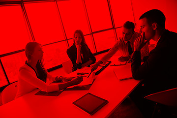 Image showing business people in a meeting at office