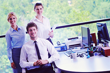 Image showing business people in a meeting at office