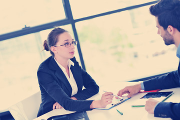 Image showing business people in a meeting at office