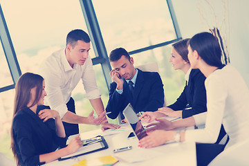 Image showing business people group in a meeting at office