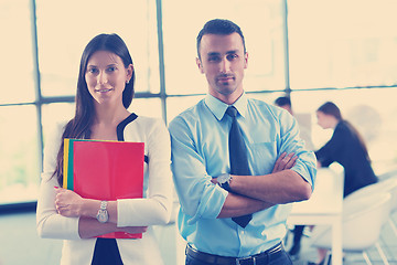 Image showing business people group in a meeting at office