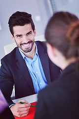 Image showing business people in a meeting at office