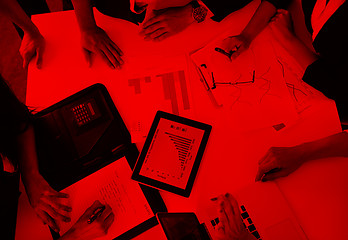 Image showing business people in a meeting at office