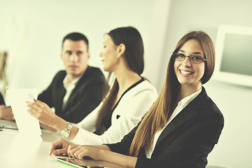 Image showing business people in a meeting at office