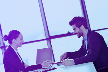 Image showing business people in a meeting at office