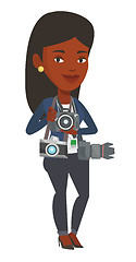 Image showing Photographer taking photo vector illustration.