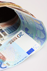 Image showing European money in wallet