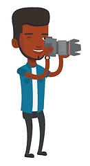 Image showing Photographer taking photo vector illustration.