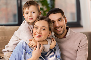 Image showing happy family portrait at home