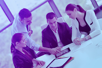 Image showing business people group in a meeting at office