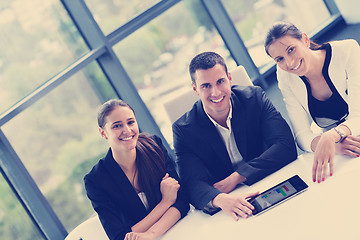 Image showing business people in a meeting at office