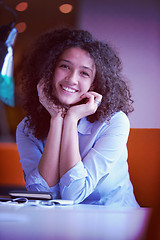 Image showing young  business woman at office