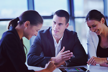 Image showing business people in a meeting at office