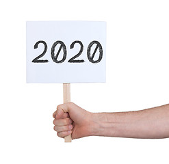 Image showing Sign with a number - The year 2020