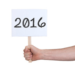 Image showing Sign with a number - The year 2016