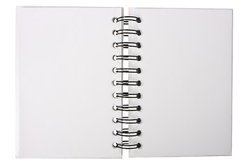 Image showing open notebook