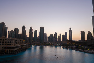 Image showing musical fountain in Dubai