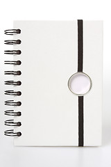 Image showing white spiral notebook