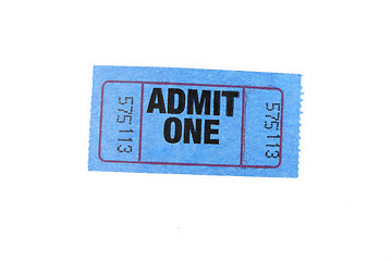 Image showing one ticket