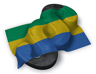 Image showing flag of gabon and paragraph symbol