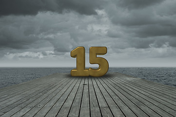 Image showing number fifteen