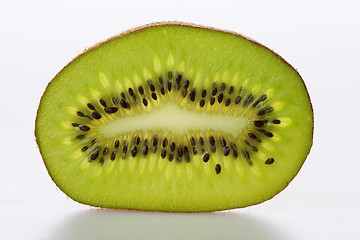 Image showing sliced kiwi on white