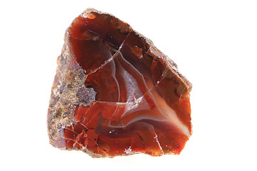 Image showing brown agate isolated