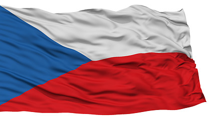 Image showing Isolated Czech Flag