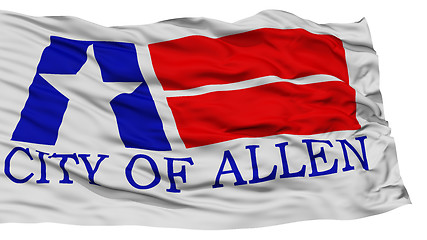 Image showing Isolated Allen City Flag, United States of America