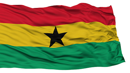 Image showing Isolated Ghana Flag