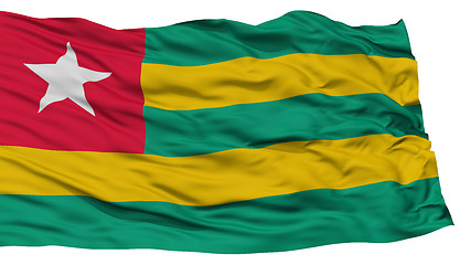 Image showing Isolated Togo Flag