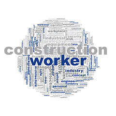 Image showing Construction worker word cloud