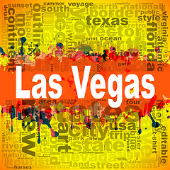 Image showing Las Vegas word cloud design