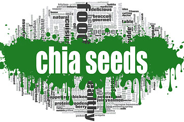 Image showing Chia seeds word cloud