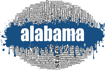 Image showing Alabama word cloud design