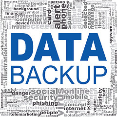 Image showing Data backup word cloud