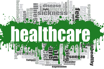 Image showing Healthcare word cloud design