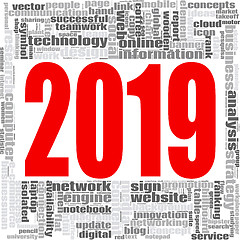 Image showing 2019 Internet Technology word word cloud