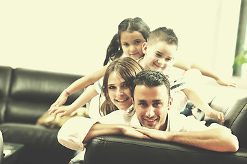 Image showing young family at home