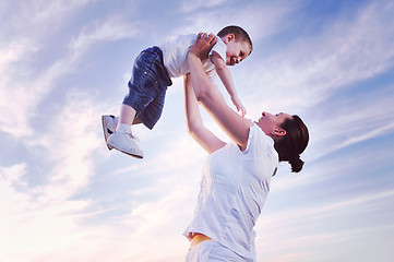 Image showing woman child outdoor