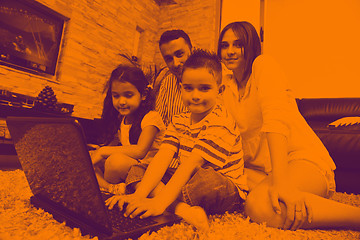 Image showing young family at home