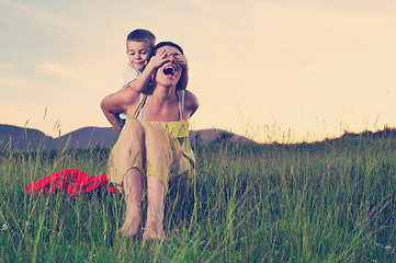 Image showing woman child outdoor