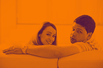 Image showing couple relaxing at home