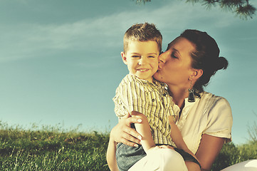 Image showing woman child outdoor