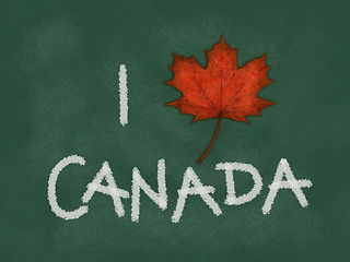 Image showing i love canada