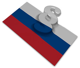 Image showing paragraph symbol and flag of russia